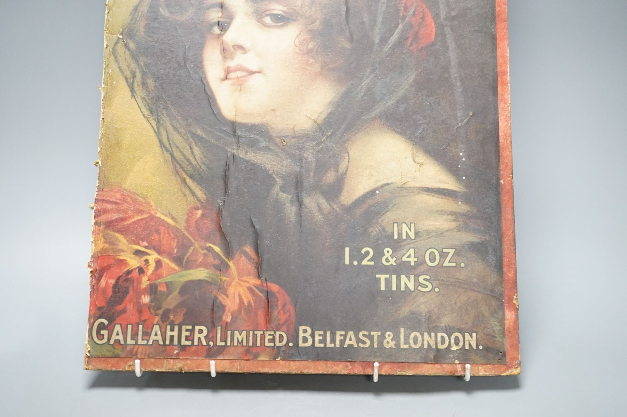 A Gallaher’s Tobacco mounted poster, 49x34cm excl. mount